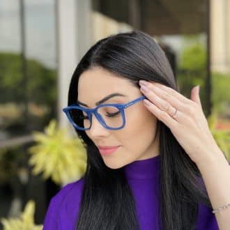 safine com br oculos de grau feminino quadrado azul tania 4