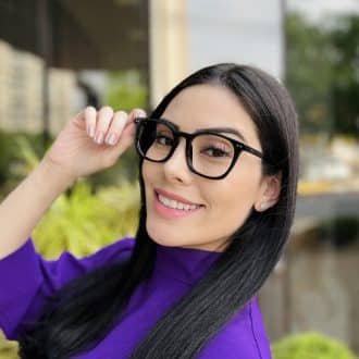 safine com br oculos de grau feminino quadrado preto tania