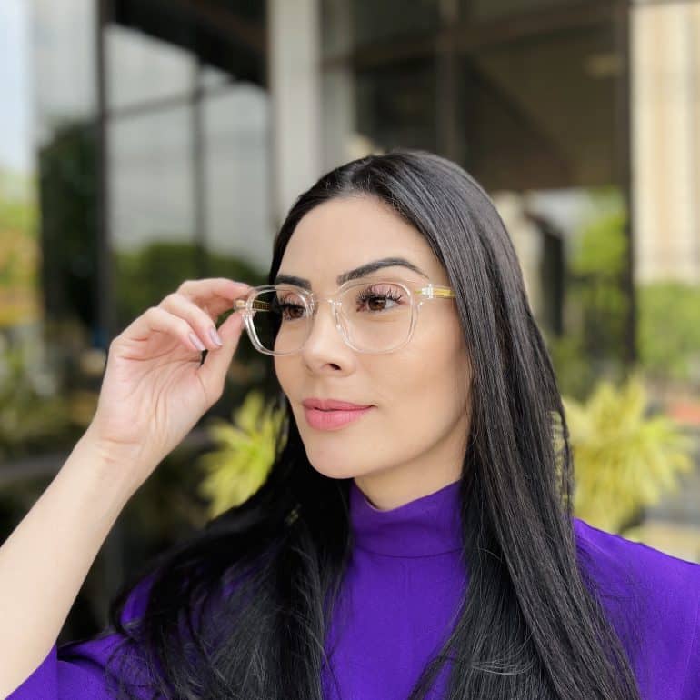 safine com br oculos de grau feminino quadrado transparente raquel 1