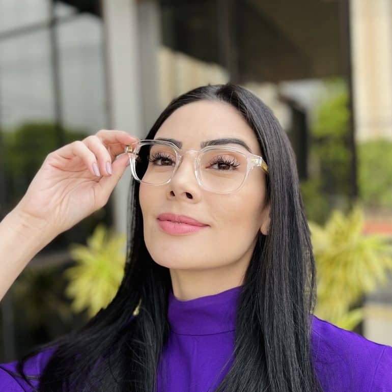 safine com br oculos de grau feminino quadrado transparente raquel 2