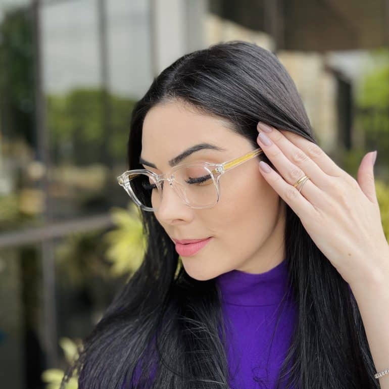 safine com br oculos de grau feminino quadrado transparente raquel 3