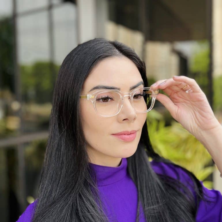 safine com br oculos de grau feminino quadrado transparente raquel 4