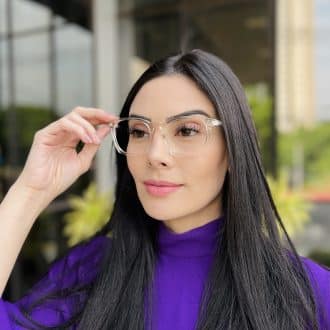 safine com br oculos de grau feminino quadrado transparente tania 2