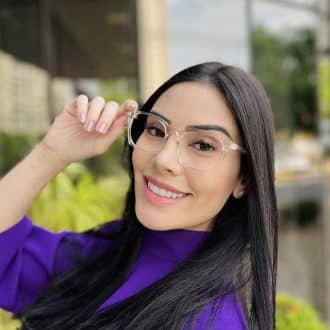 safine com br oculos de grau feminino quadrado transparente tania
