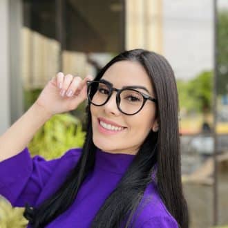 safine com br oculos de grau feminino redondo preto vanessa