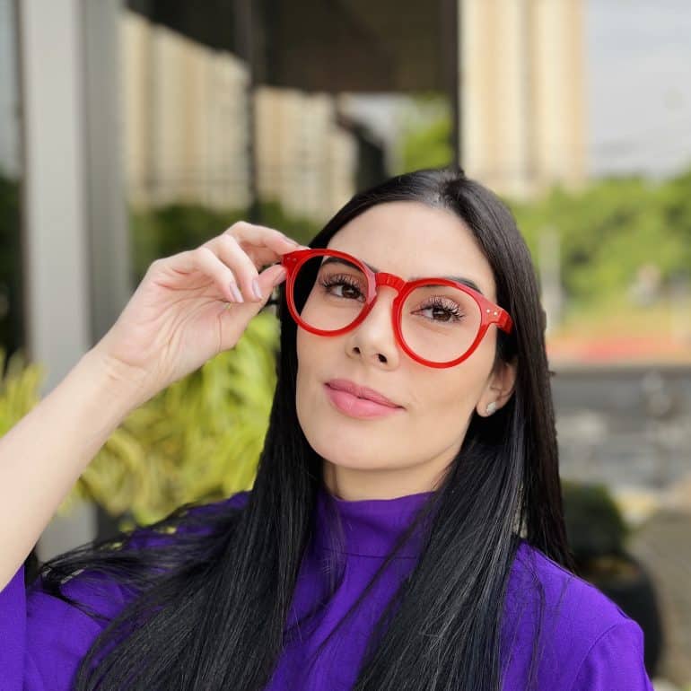safine com br oculos de grau feminino redondo vermelho lais 3