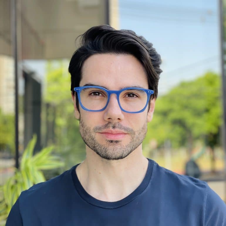 safine com br oculos de grau masculino quadrado azul ivo