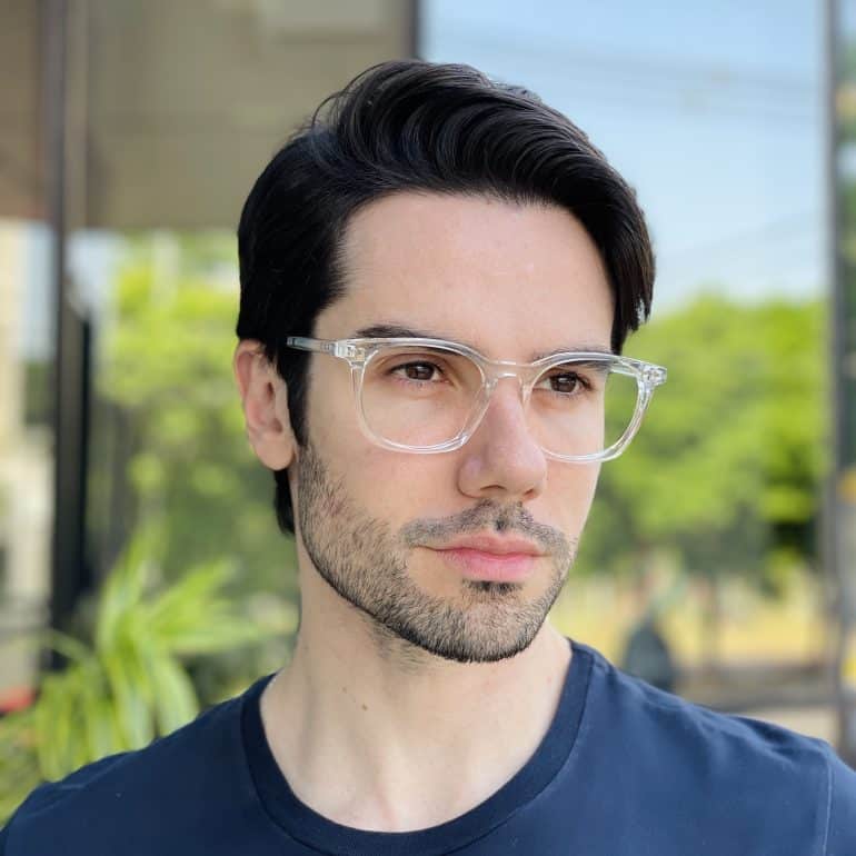 safine com br oculos de grau masculino quadrado transparente ivo 1