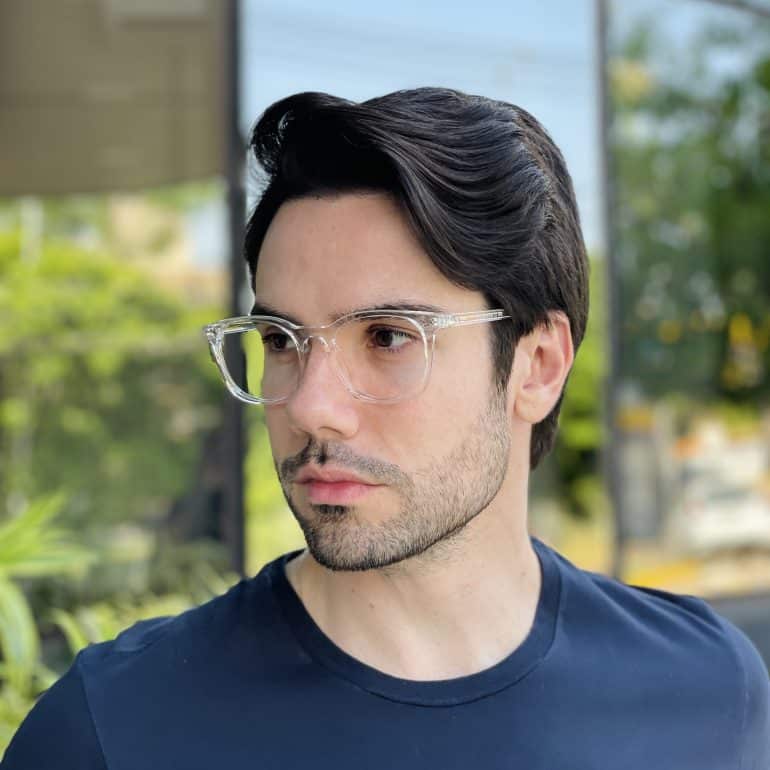 safine com br oculos de grau masculino quadrado transparente ivo 3