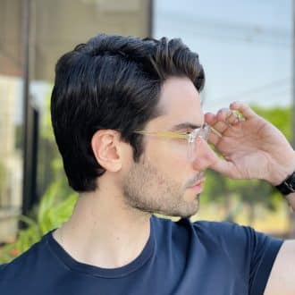 safine com br oculos de grau masculino quadrado transparente nathan 2