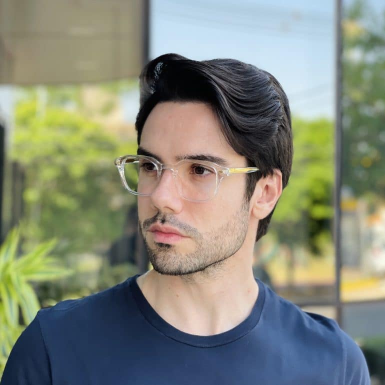 safine com br oculos de grau masculino quadrado transparente nathan 3
