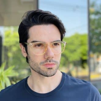 safine com br oculos de grau masculino redondo champanhe marcel 1