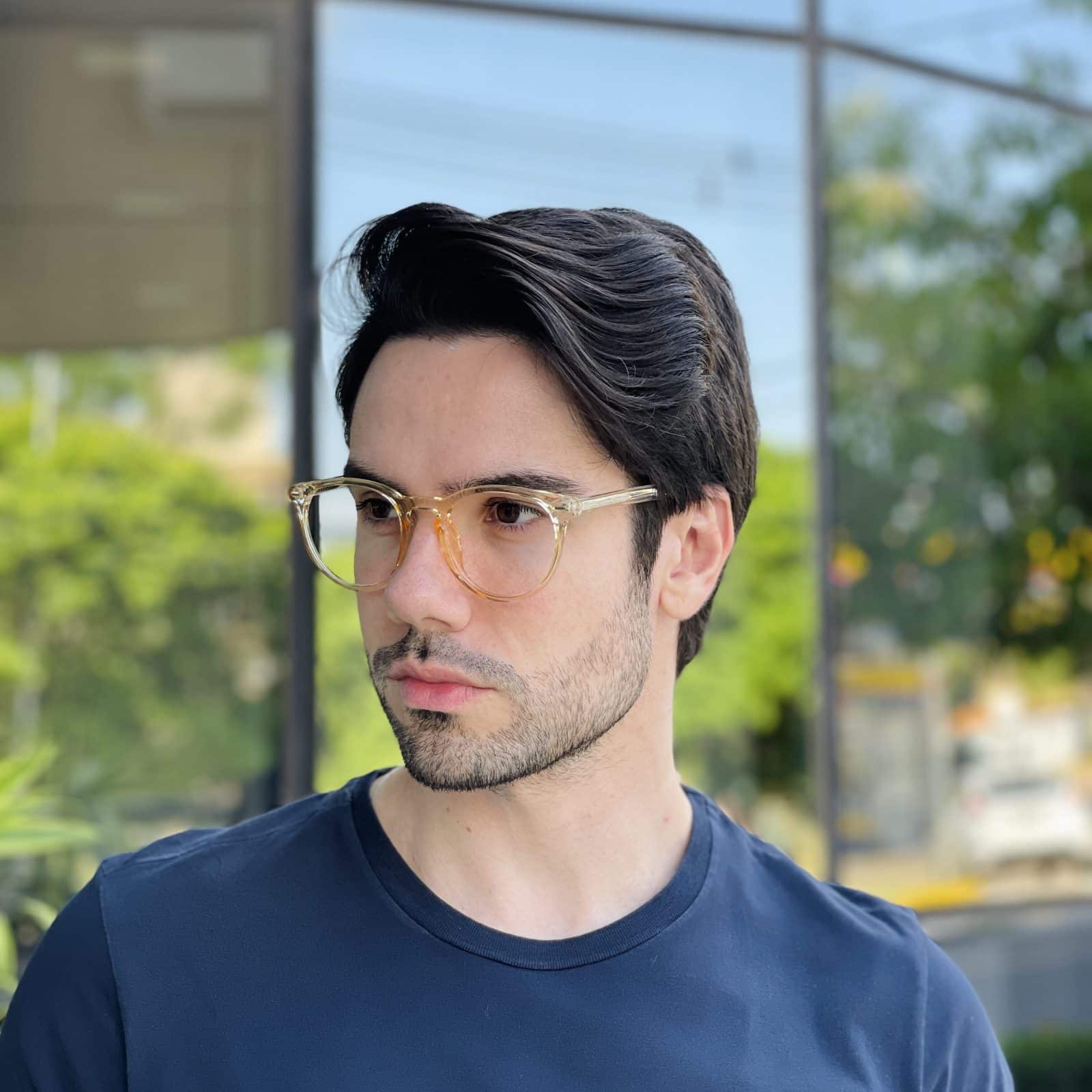 safine com br oculos de grau masculino redondo champanhe marcel 3 safine com br oculos de grau masculino redondo champanhe marcel 3