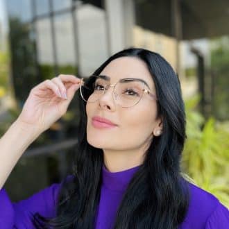 safine com br oculos de grau feminino gatinho dourado e rosa anna 3