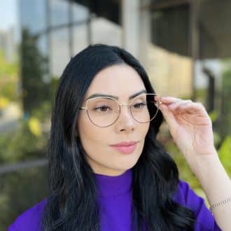 safine com br oculos de grau feminino gatinho nude e marrom anna 1