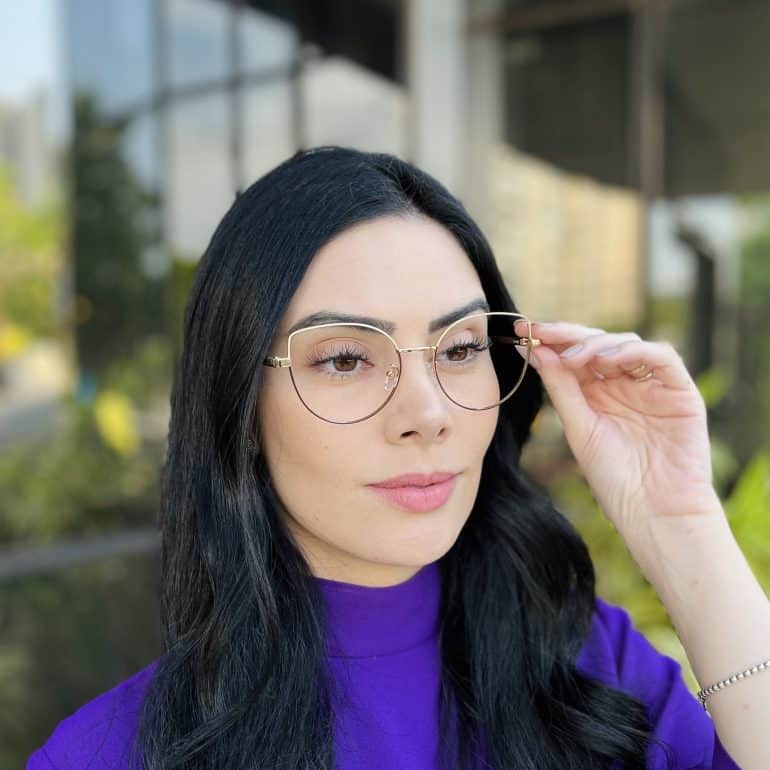 safine com br oculos de grau feminino gatinho nude e marrom anna 1
