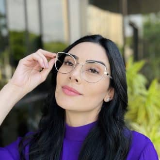 safine com br oculos de grau feminino gatinho prata e branco anna 3