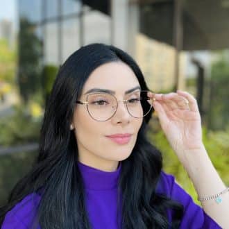 safine com br oculos de grau feminino gatinho preto e dourado anna 1