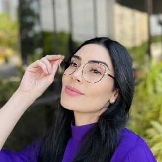 safine com br oculos de grau feminino gatinho preto e dourado anna 2