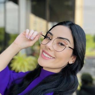 safine com br oculos de grau feminino gatinho preto e dourado anna