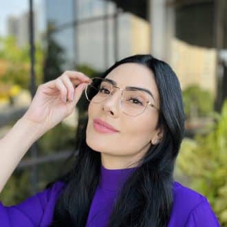safine com br oculos de grau feminino hexagonal rose alanis 2