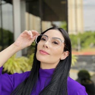 safine com br oculos de grau feminino quadrado transparente amanda 2