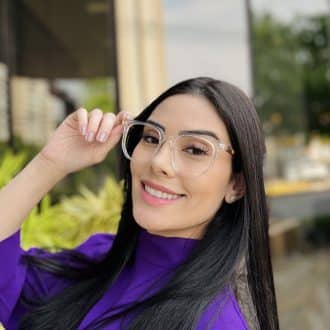 safine com br oculos de grau feminino quadrado transparente amanda