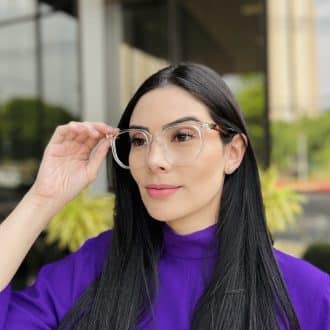 safine com br oculos de grau feminino quadrado transparente amanda 4