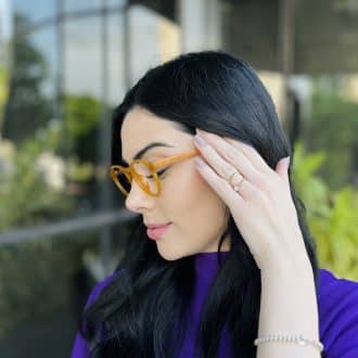 safine com br oculos de grau feminino redondo caramelo ariele 2