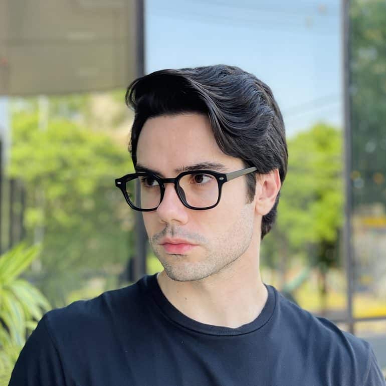 safine com br oculos de grau masculino quadrado preto nathan 3
