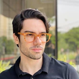safine com br oculos de grau masculino retangular caramelo mauro 1