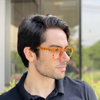 safine com br oculos de grau masculino retangular caramelo mauro 2