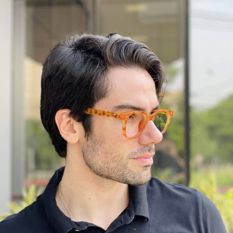 safine com br oculos de grau masculino retangular caramelo mauro 2