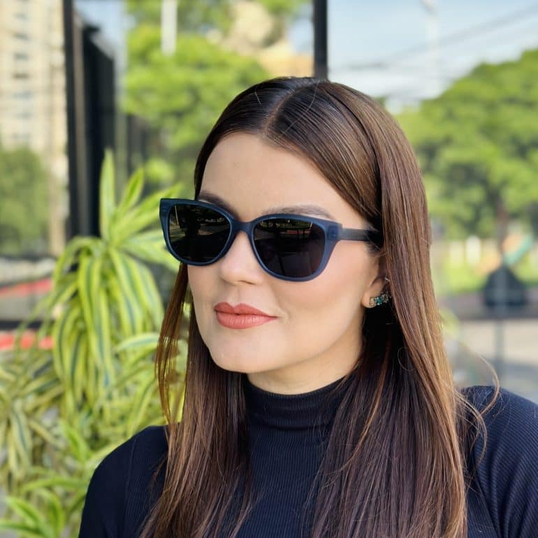 safine com br oculos de sol feminino gatinho azul dafne 4