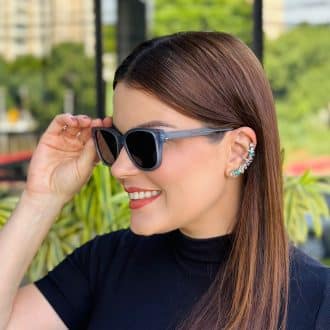 safine com br oculos de sol feminino gatinho azul transparente dafne 1