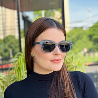 safine com br oculos de sol feminino gatinho azul transparente dafne 2