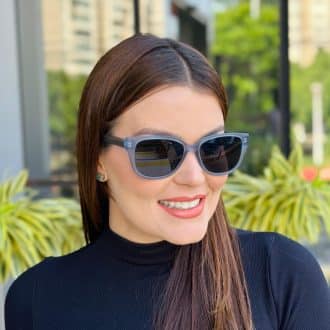 safine com br oculos de sol feminino gatinho azul transparente dafne 3