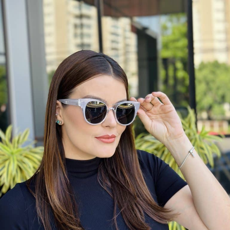 safine com br oculos de sol feminino gatinho cinza transparente adele 1