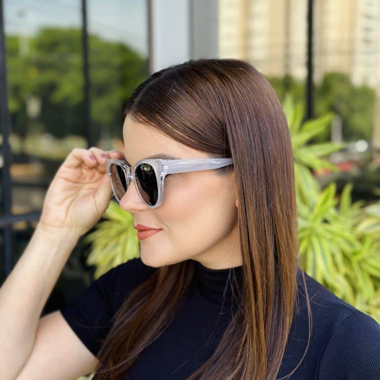 safine com br oculos de sol feminino gatinho cinza transparente adele 3