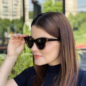 safine com br oculos de sol feminino gatinho marrom adele 3