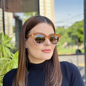 safine com br oculos de sol feminino gatinho marrom degrade anita 4
