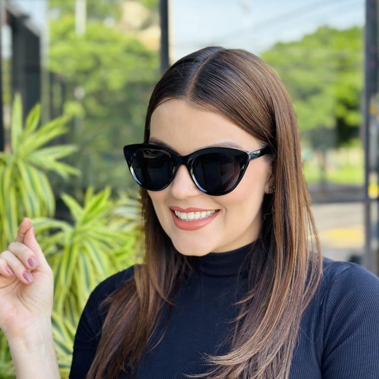 safine com br oculos de sol feminino gatinho preto anita 3