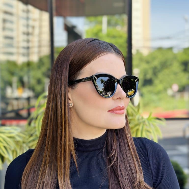 safine com br oculos de sol feminino gatinho preto anita 4