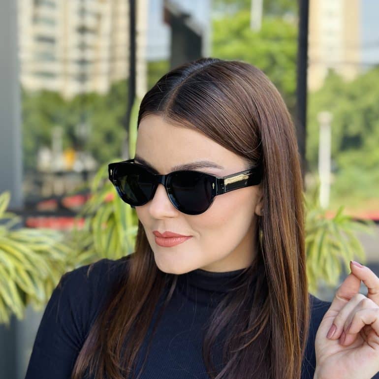 safine com br oculos de sol feminino redondo preto nubia 2