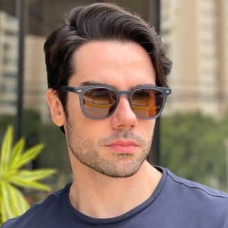 safine com br oculos de sol masculino quadrado azul denis