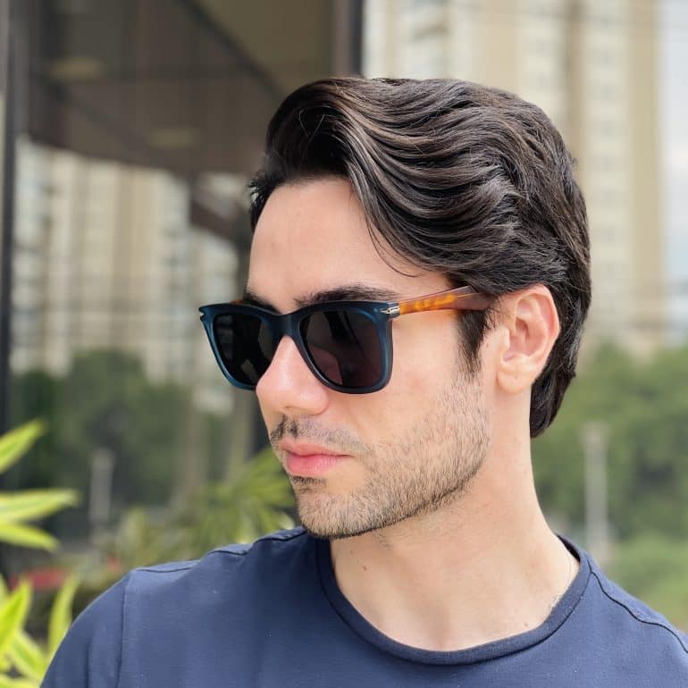 safine com br oculos de sol masculino quadrado azul eliezer 2