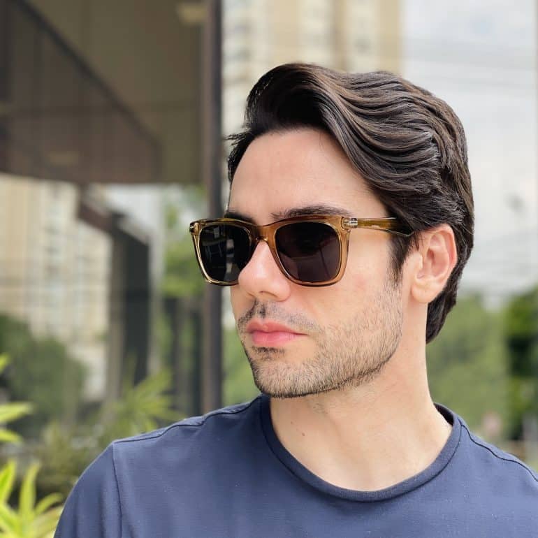 safine com br oculos de sol masculino quadrado marrom transparente eliezer 3