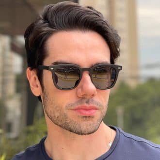 safine com br oculos de sol masculino quadrado preto denis
