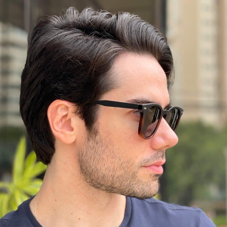 safine com br oculos de sol masculino quadrado preto e tartaruga denis 2