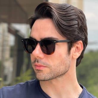 safine com br oculos de sol masculino quadrado preto e tartaruga denis 3